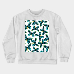 Queen Alexandra' s birdwing butterfly pattern design Crewneck Sweatshirt